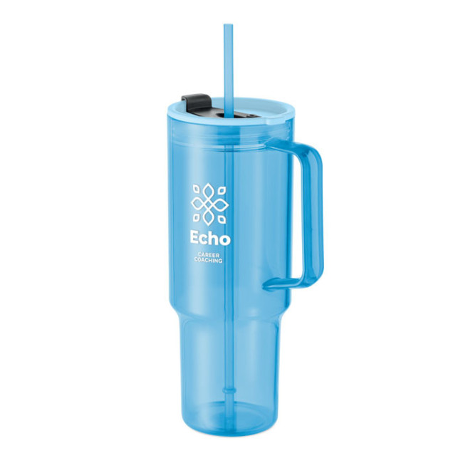 Mug géant avec paille personnalisable Mugora 1,2L 