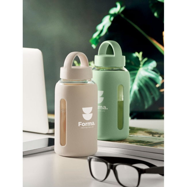 Gourde en verre borosilicate Boris 600 ml 