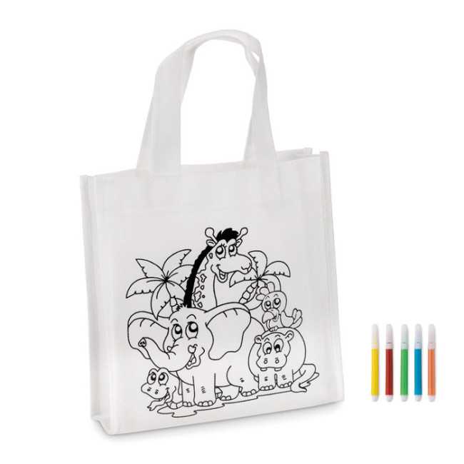 Sac shopping personnalisé à colorier Shoopie 