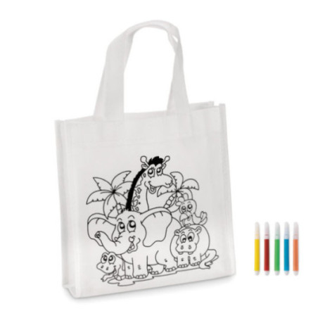 Sac shopping personnalisé à colorier Shoopie 