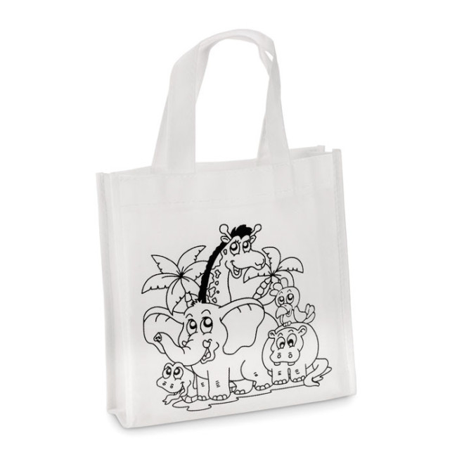 Sac shopping personnalisé à colorier Shoopie 