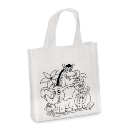 Sac shopping personnalisé à colorier Shoopie 