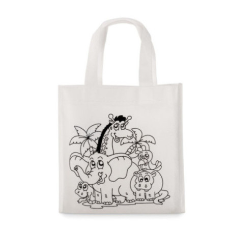Sac shopping personnalisé à colorier Shoopie 