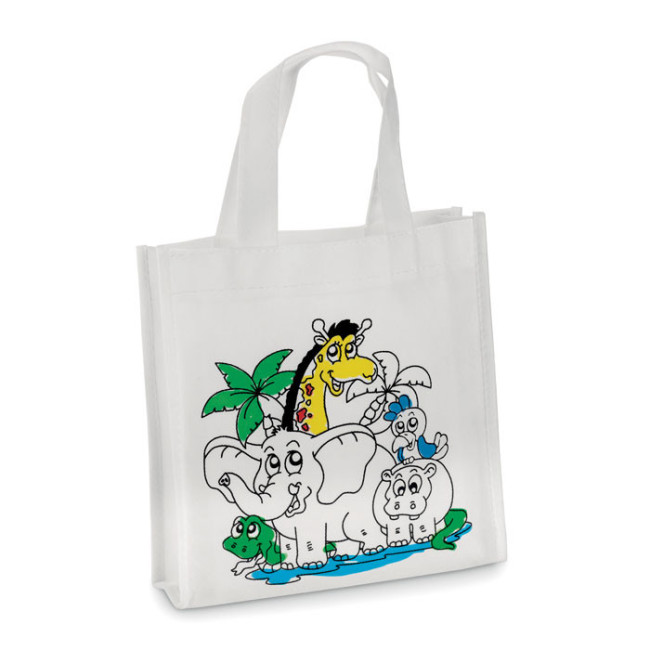 Sac shopping personnalisé à colorier Shoopie 