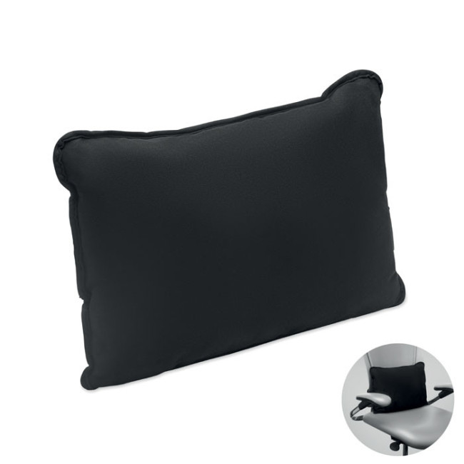 Coussin publicitaire en tissu suédé Suicush 