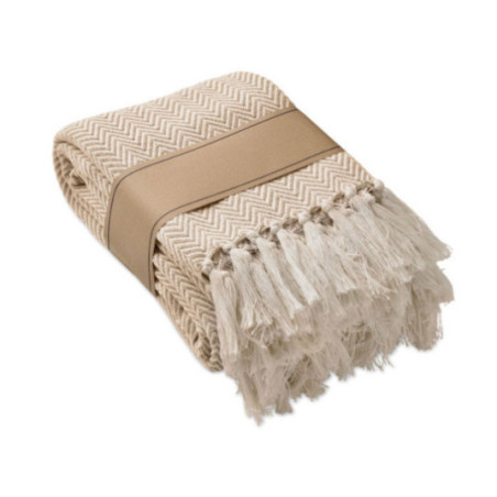 Couverture personnalisée à franges Ammos 