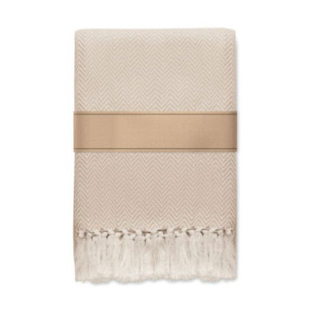 Couverture personnalisée à franges Ammos 
