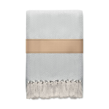 Couverture personnalisée à franges Ammos 