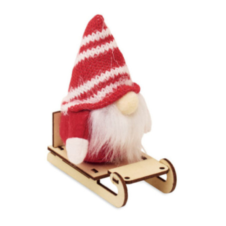 Lutin décoratif sur traîneau Frosty Sleigh 