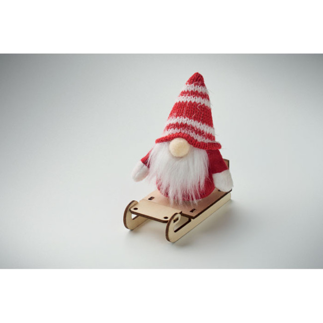 Lutin décoratif sur traîneau Frosty Sleigh 