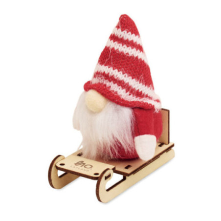 Lutin décoratif sur traîneau Frosty Sleigh 