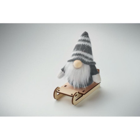 Lutin décoratif sur traîneau Frosty Sleigh 