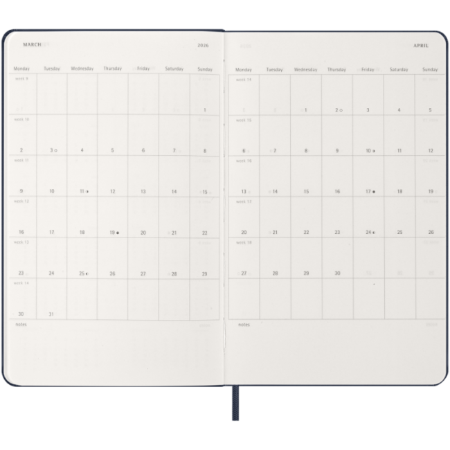 Agenda personnalisé à couverture rigide Moleskine ® 