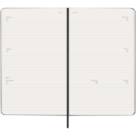 Agenda hebdomadaire horizontal Moleskine ® L 