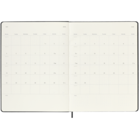 Agenda hebdomadaire 2026 Moleskine ® XL 