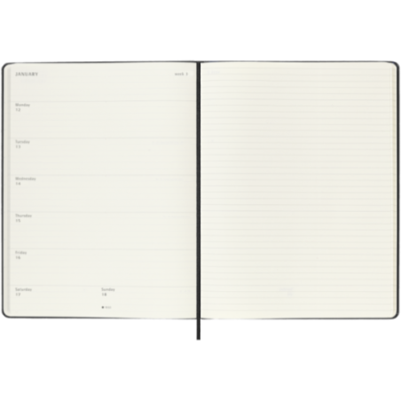 Agenda hebdomadaire 2026 Moleskine ® XL 