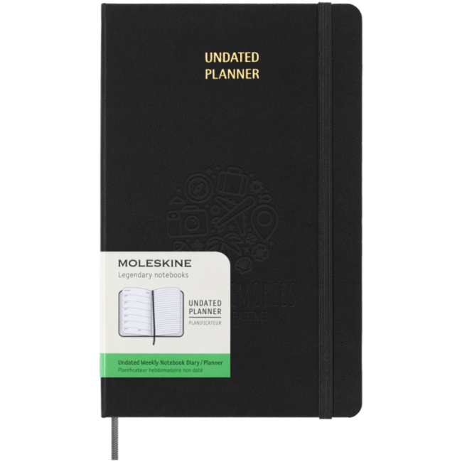 Agenda hebdomadaire non daté Moleskine ® L 