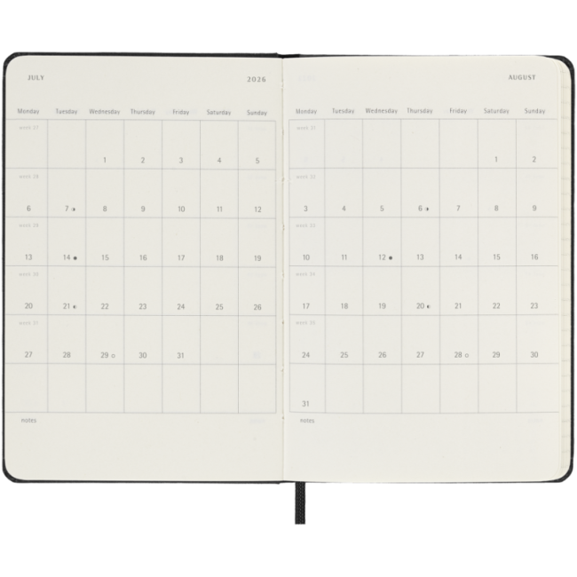Agenda de poche quotidien 12 mois Moleskine ® 