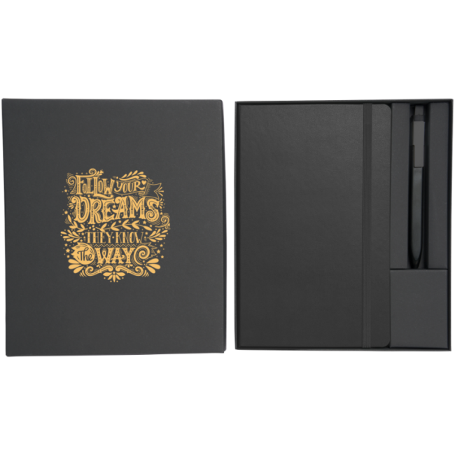 Coffret cadeau personnalisé carnet et stylo Moleskine ® 
