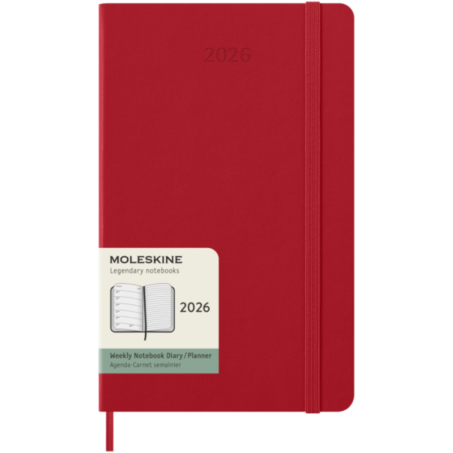 Agenda hebdomadaire 12 mois Moleskine ® L 