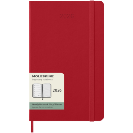 Agenda hebdomadaire 12 mois Moleskine ® L 