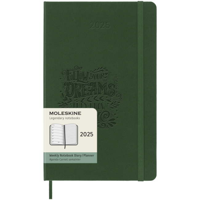 Agenda hebdomadaire 12 mois Moleskine ® L 