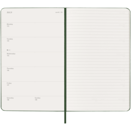 Agenda hebdomadaire 12 mois Moleskine ® L 