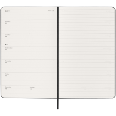 Agenda hebdomadaire 12 mois Moleskine ® L 