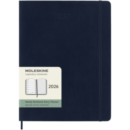 Agenda 12 mois à couverture souple Moleskine ® XL 