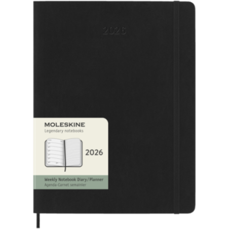 Agenda 12 mois à couverture souple Moleskine ® XL 
