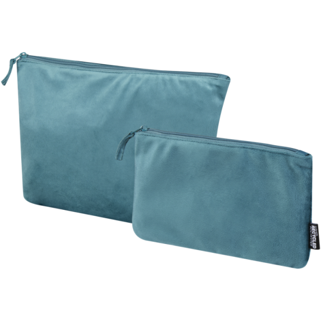 Set de 2 trousses de toilette en velvet gomme Swift 