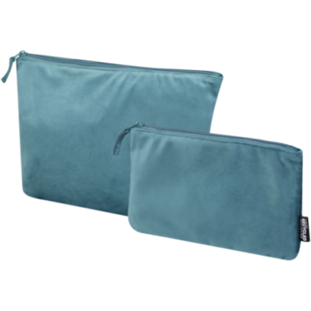 Set de 2 trousses de toilette en velvet gomme Swift 
