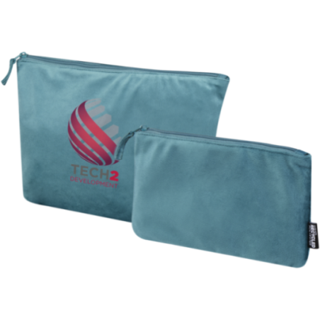 Set de 2 trousses de toilette en velvet gomme Swift 
