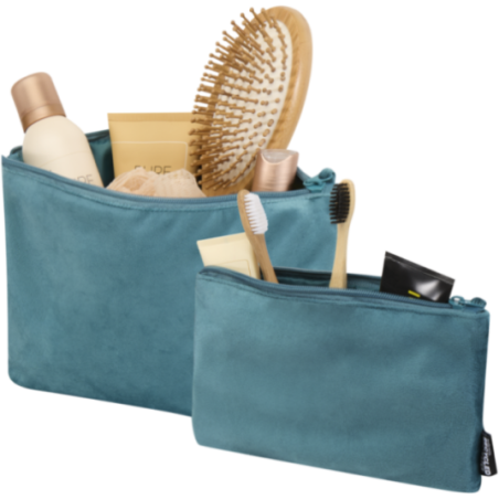 Set de 2 trousses de toilette en velvet gomme Swift 