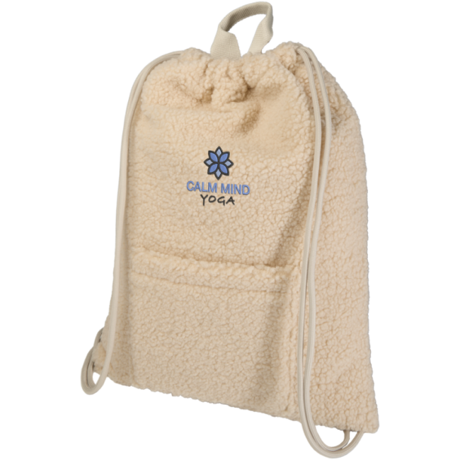 Sac à dos cordon personnalisé en sherpa Bear 