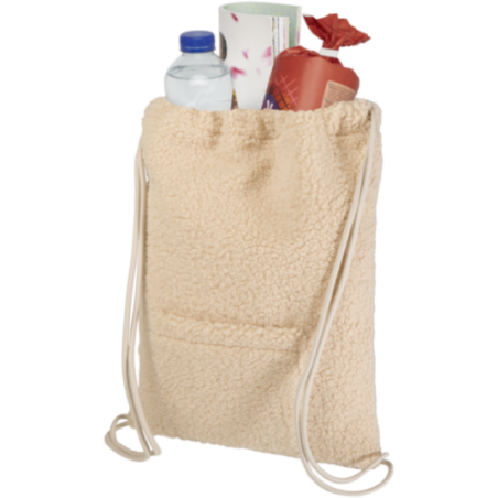 Sac à dos cordon personnalisé en sherpa Bear 