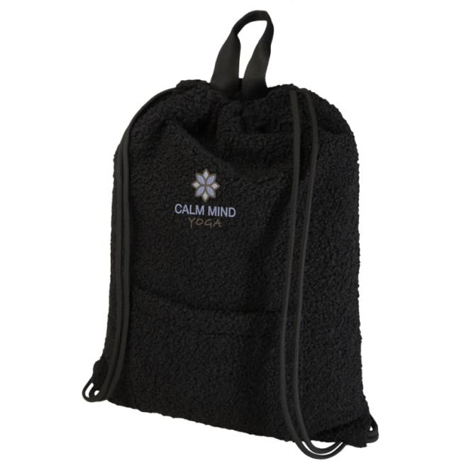 Sac à dos cordon personnalisé en sherpa Bear 