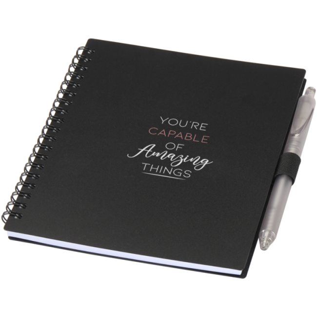 Carnet à spirales personnalisé avec stylo Niove 