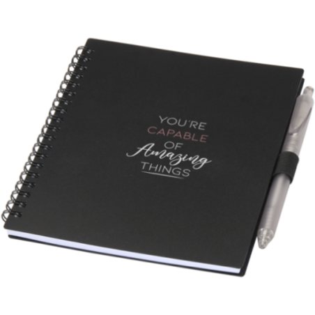 Carnet à spirales personnalisé avec stylo Niove 