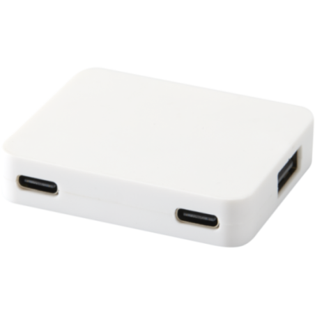 Hub USB personnalisé en plastique recyclé Gaia 