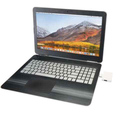Hub USB personnalisé en plastique recyclé Gaia 