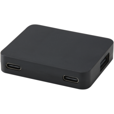 Hub USB personnalisé en plastique recyclé Gaia 