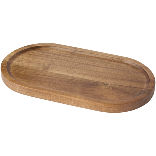 Plateau de service personnalisé en acacia Edge 
