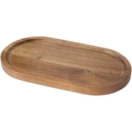 Plateau de service personnalisé en acacia Edge 