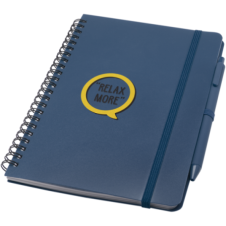 Carnet à spirales publicitaire A5 avec stylo Thalaasa 