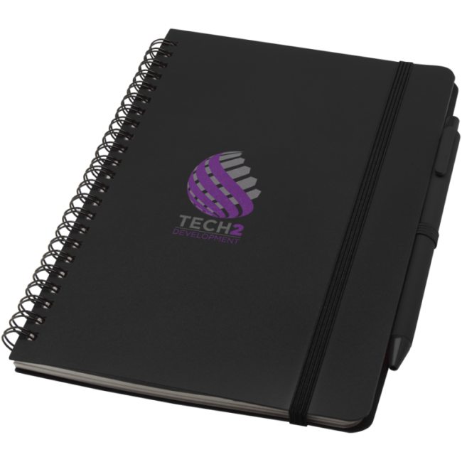Carnet à spirales publicitaire A5 avec stylo Thalaasa 