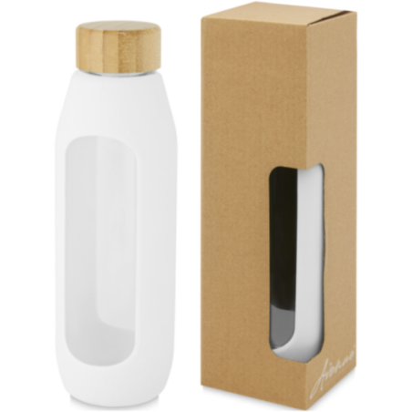 Gourde publicitaire en verre borosilicate Tidan 600 ml 