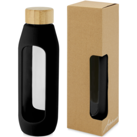 Gourde publicitaire en verre borosilicate Tidan 600 ml 