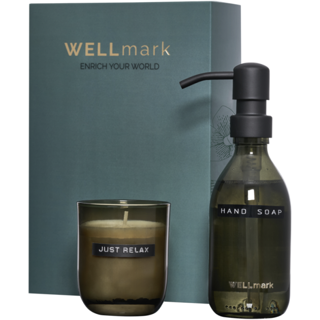 Coffret savon pour les mains et bougie Wellmark Discovery 