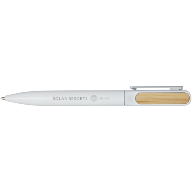 Stylo bille personnalisé en aluminium recyclé Blanca 
